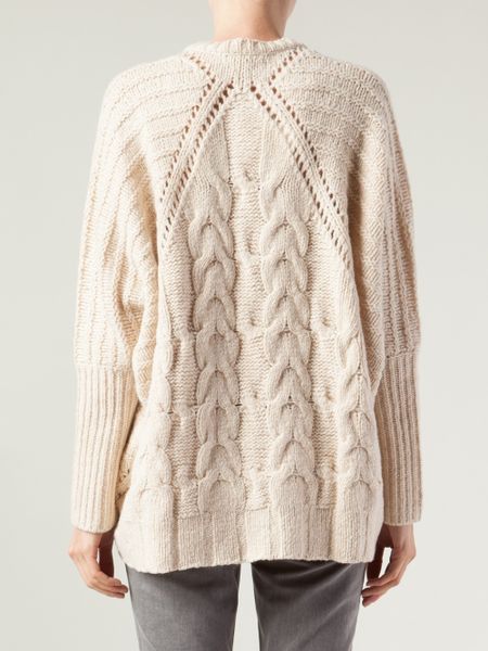 Autumn Cashmere Cashmere Chunky Sweater in Brown | Lyst