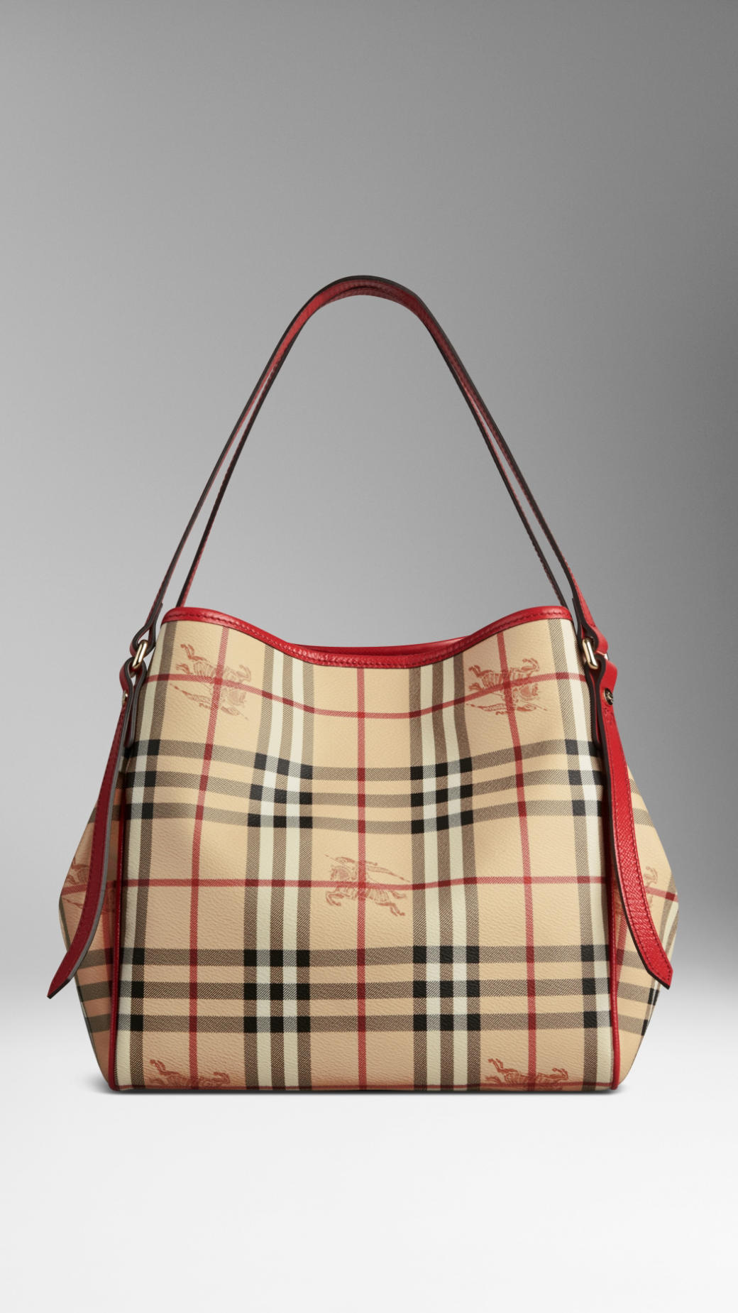 burberry check tote bag