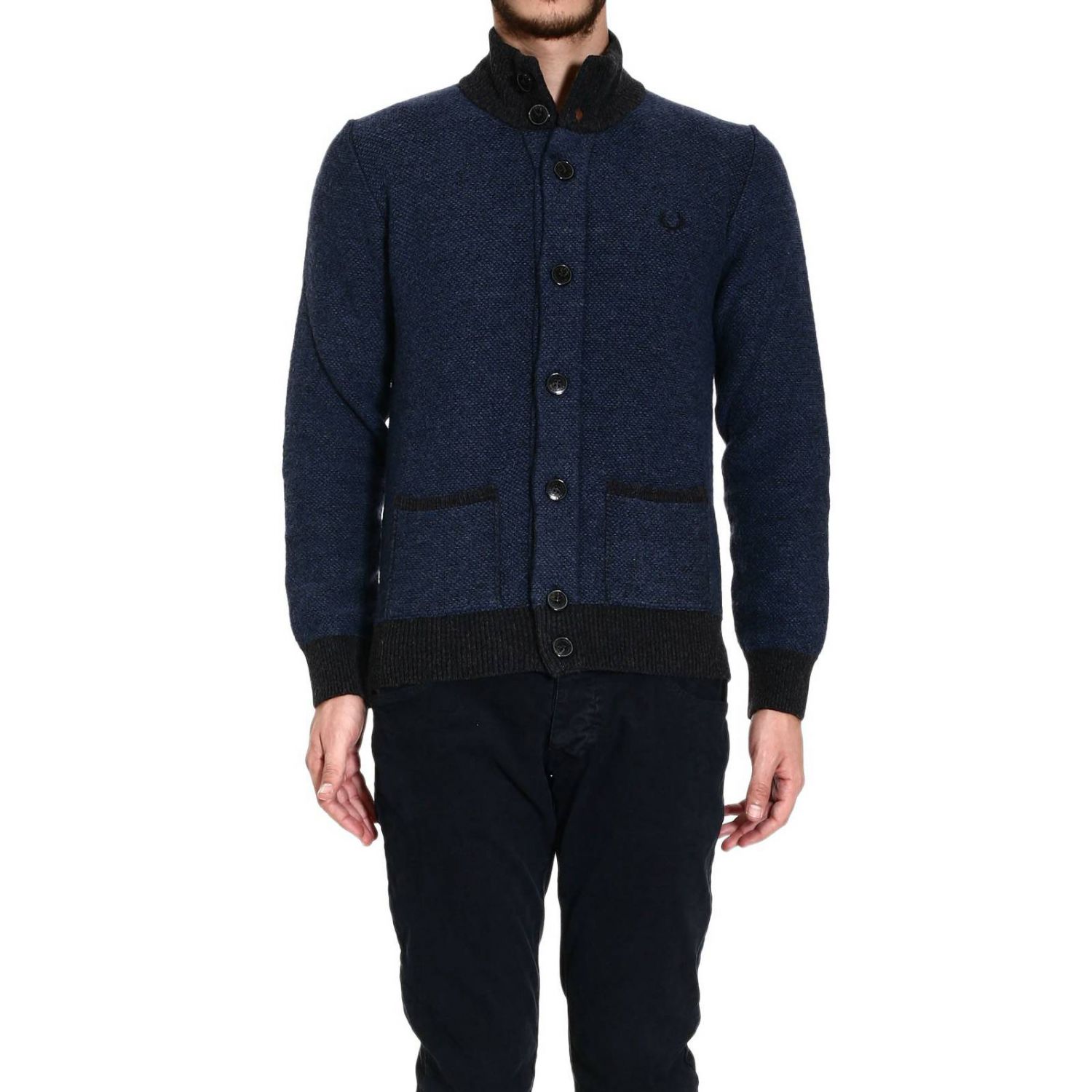 fred perry bomber cardigan