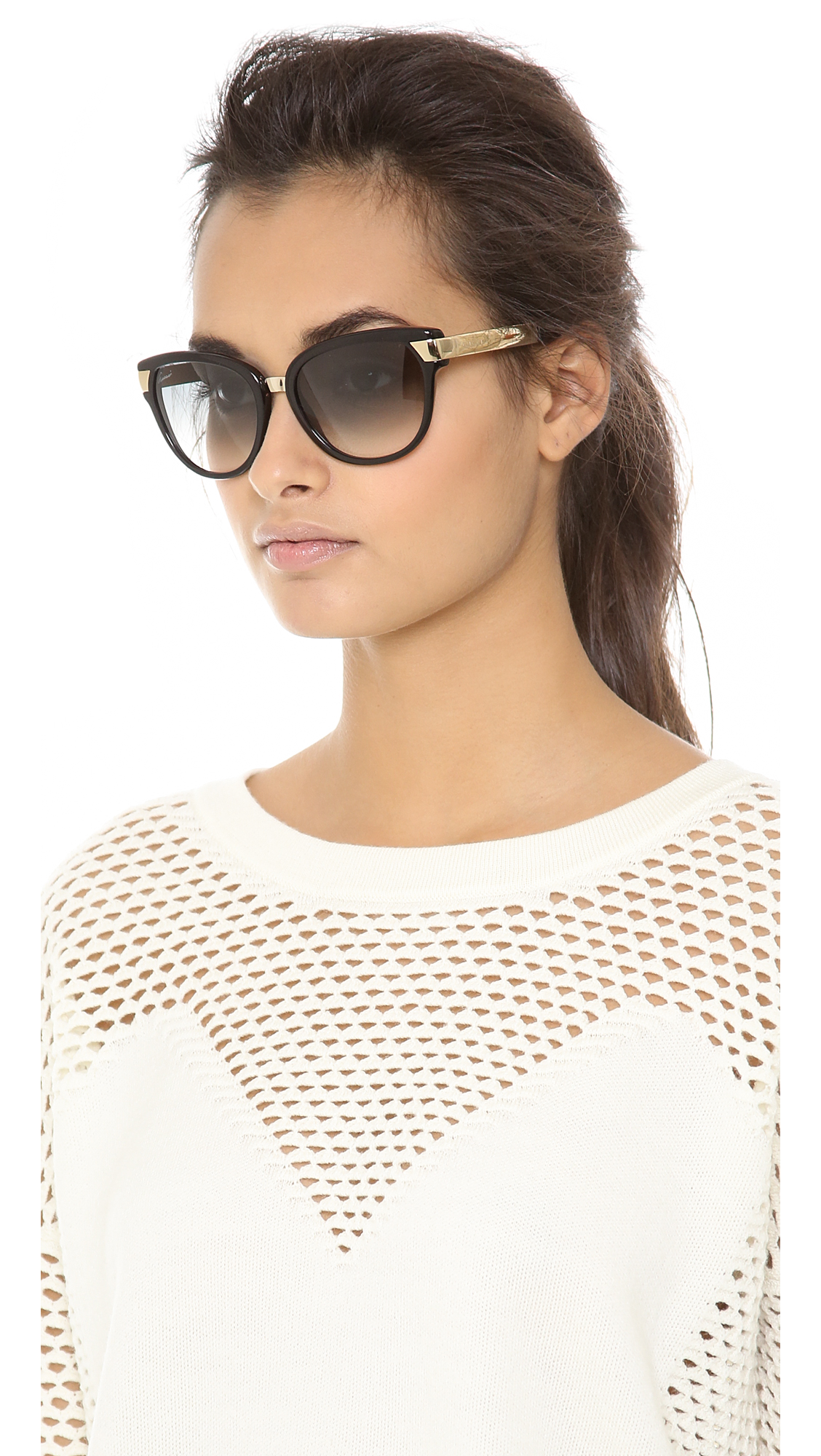 gucci brown gradient sunglasses