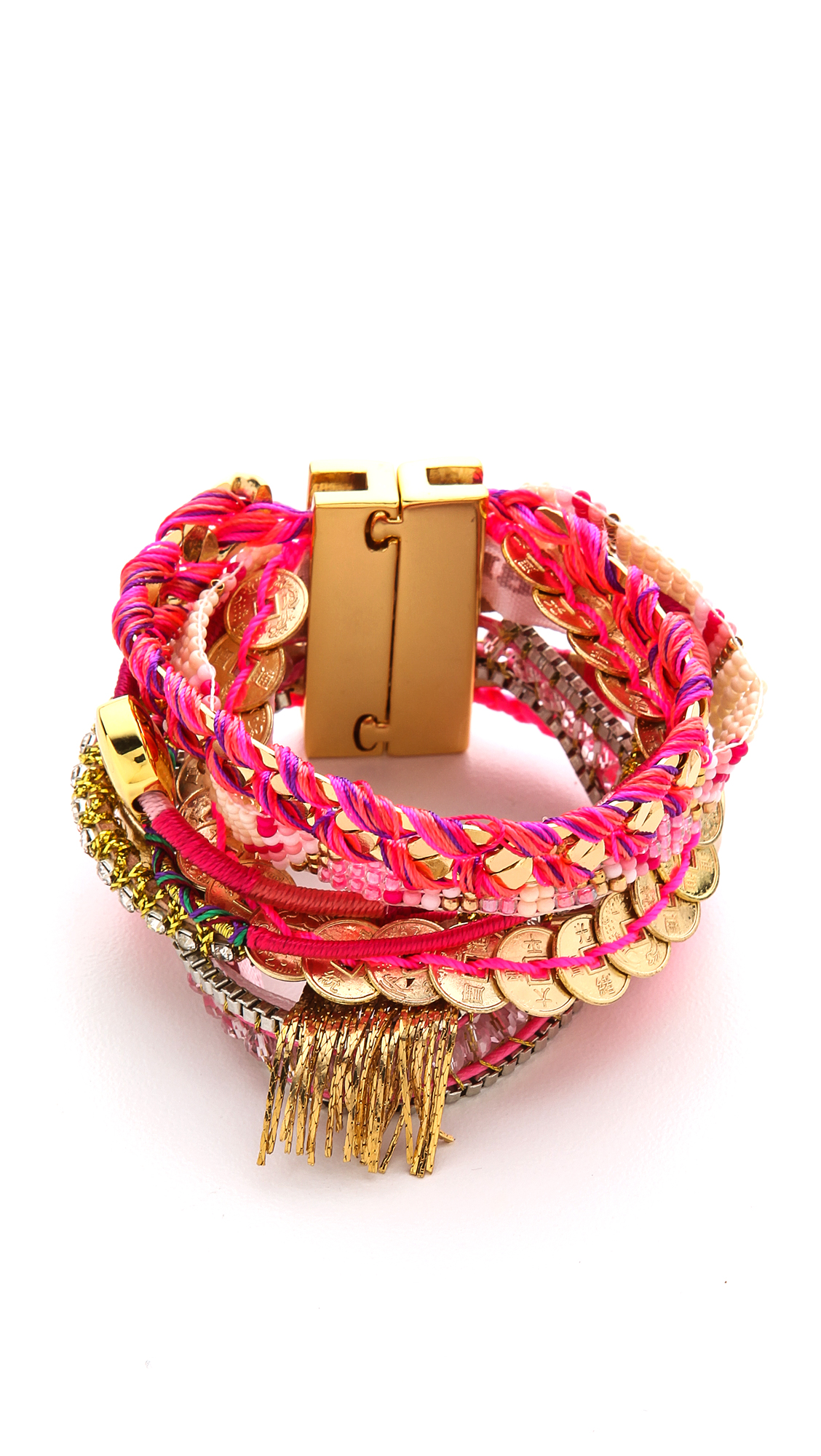 Lyst - Hipanema Hippie Bracelet in Pink