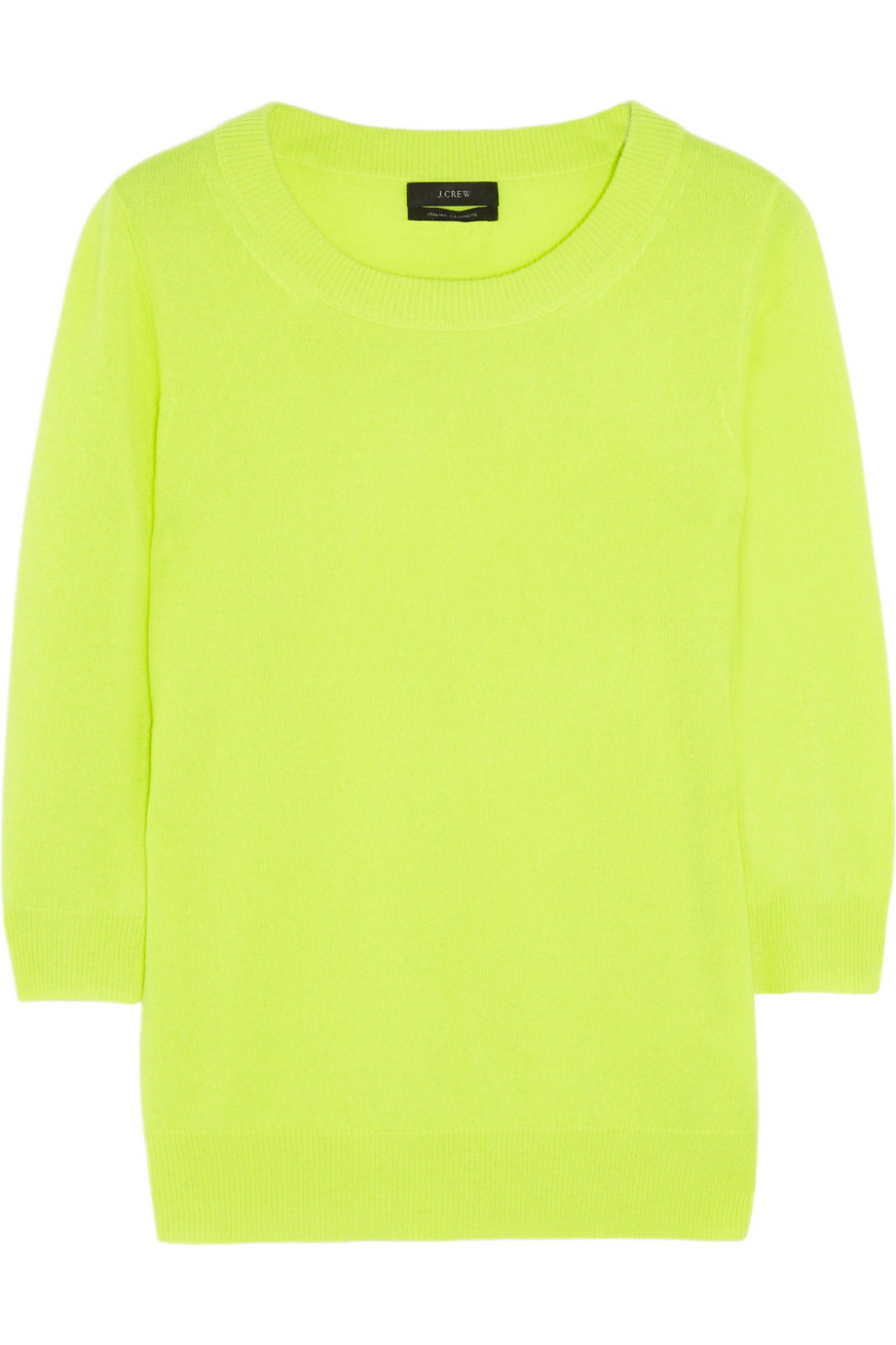 J.Crew Tippi Neon Fineknit Cashmere Sweater in Green Lyst