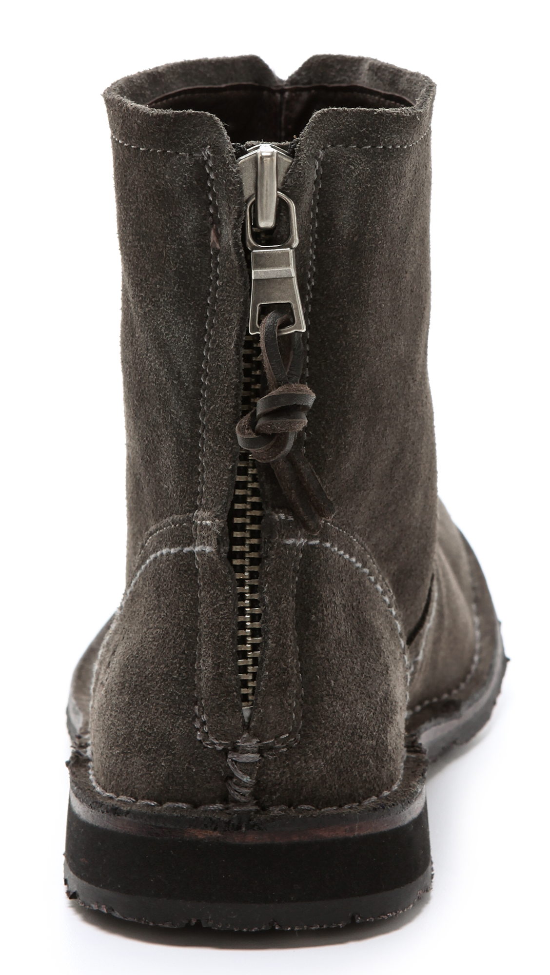 John Varvatos Hipster Back Zip Boots in Gray for Men Lyst