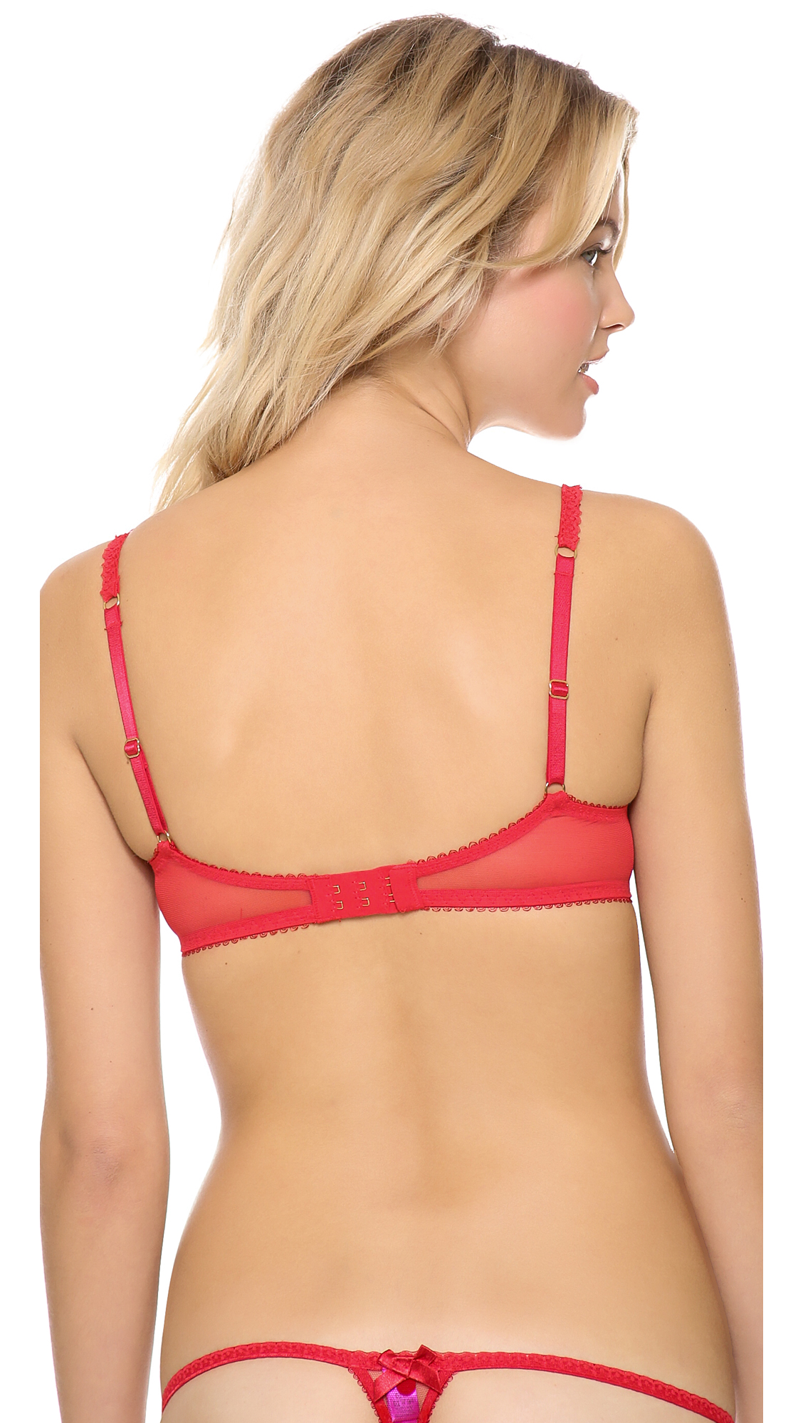 Lyst Lagent By Agent Provocateur Rosalyn Balconette Bra In Red 0017