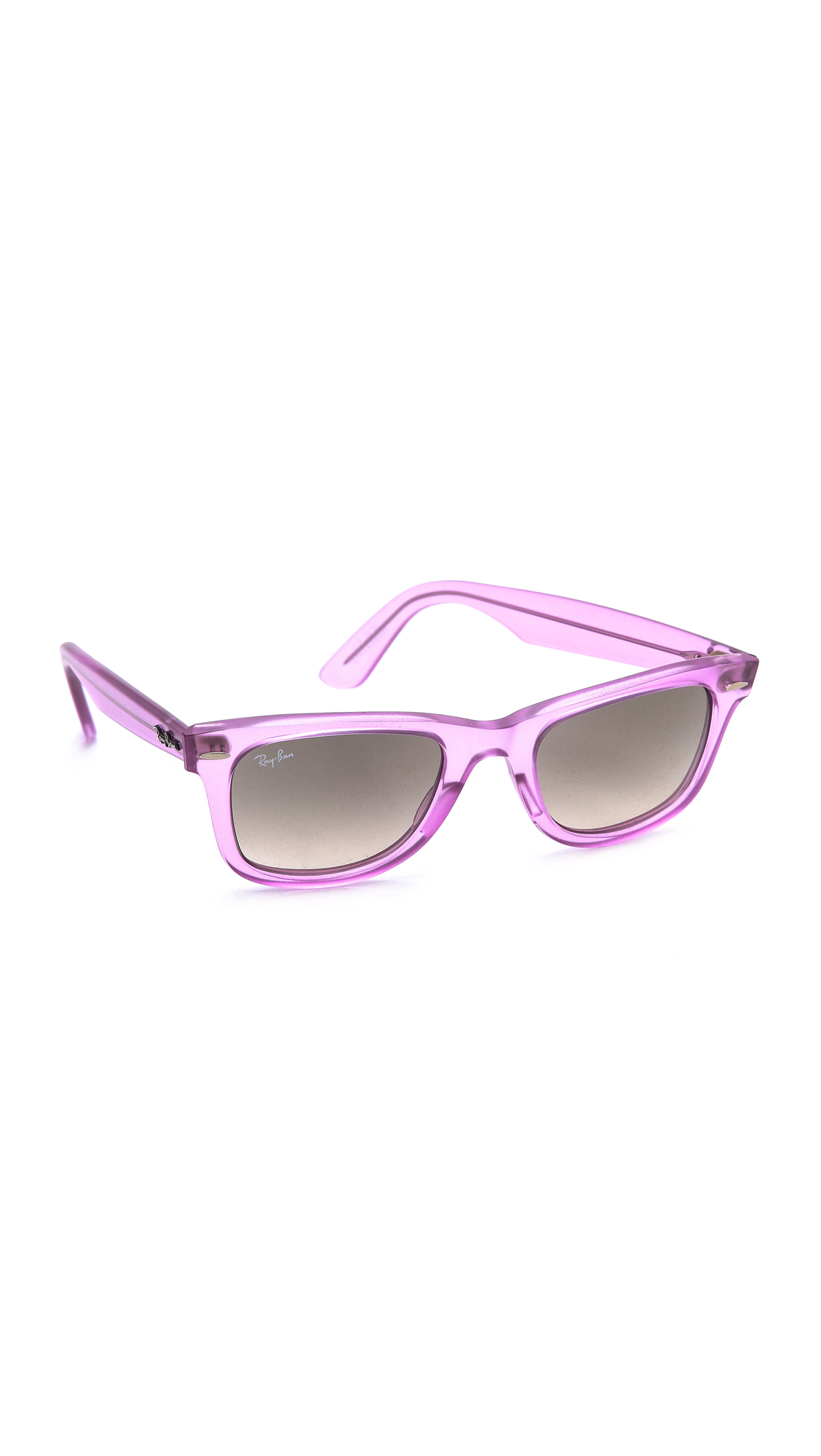 Ray-Ban Ice Pop Wayfarer Sunglasses in Pink | Lyst