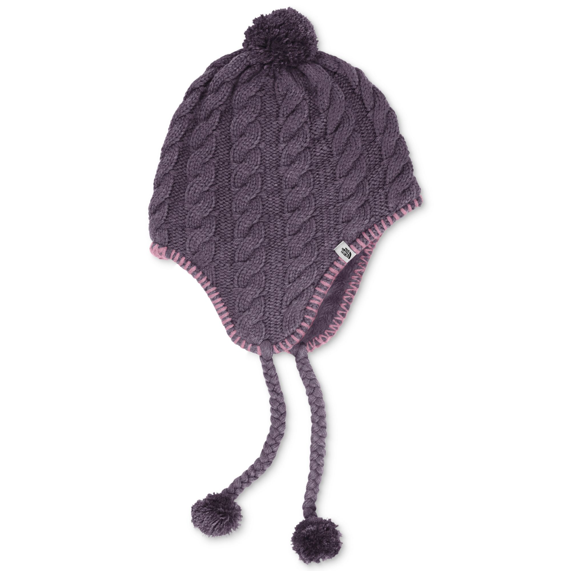The North Face Cableknit Earflap Beanie Hat in Blue - Lyst