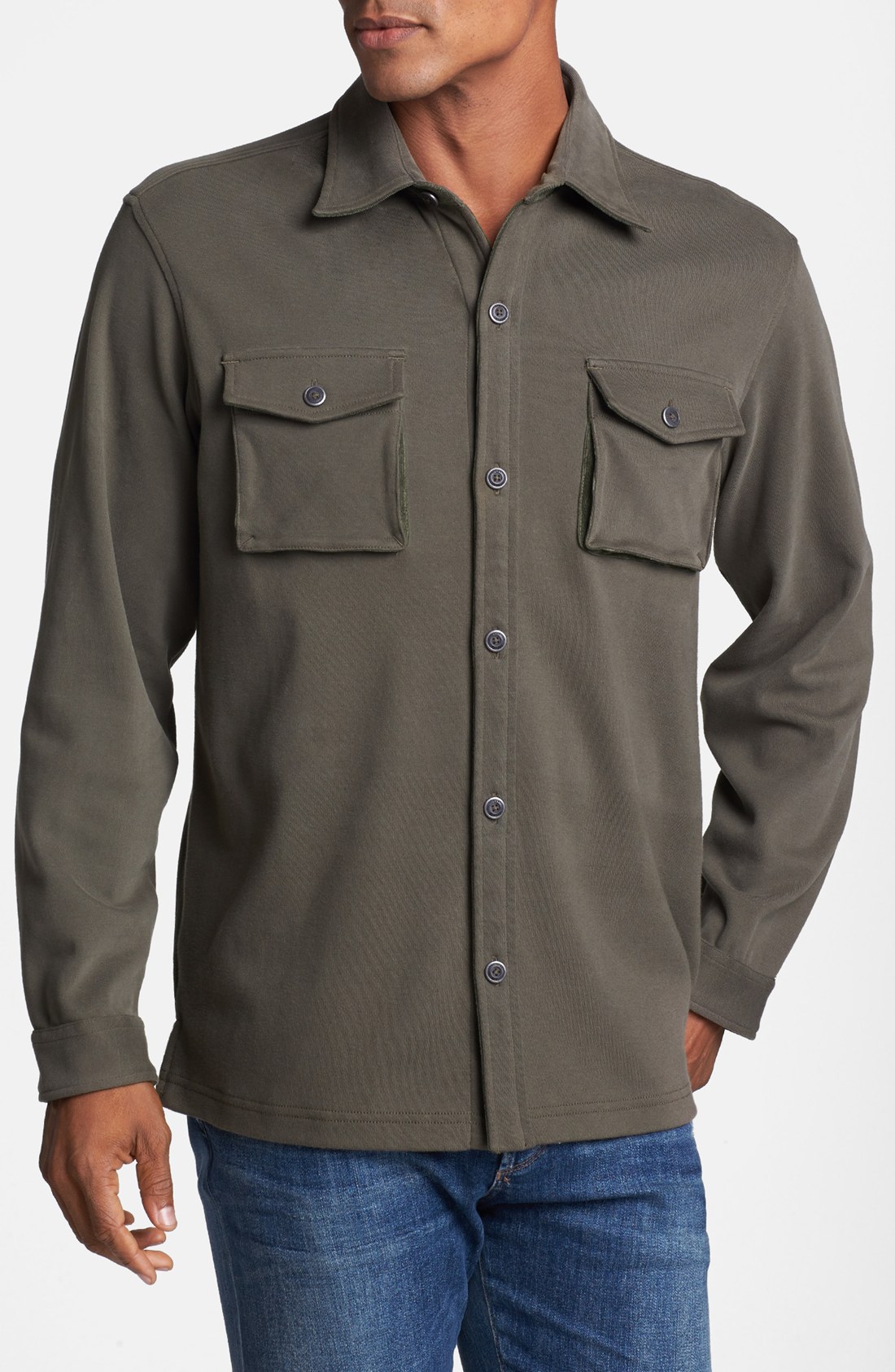 Tommy Bahama Eversuede Shirt Jacket in Gray for Men (Dark Aspen Green ...