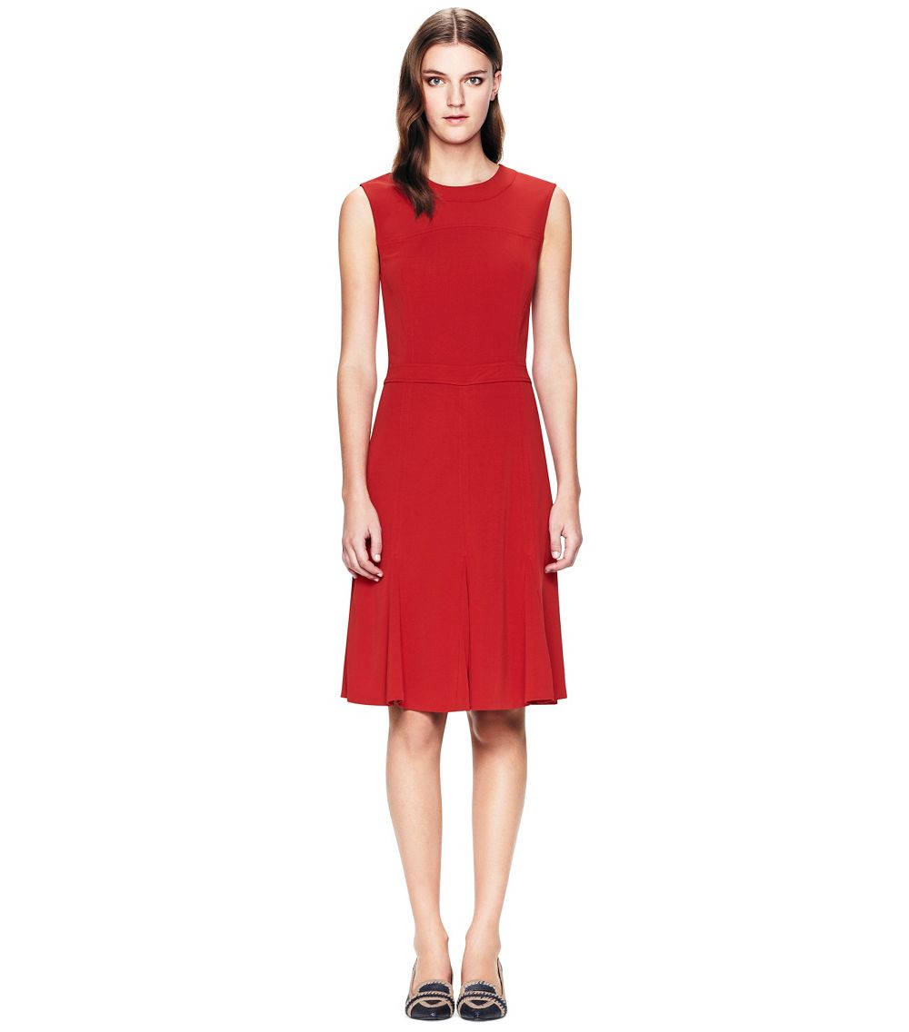 tory burch red dress