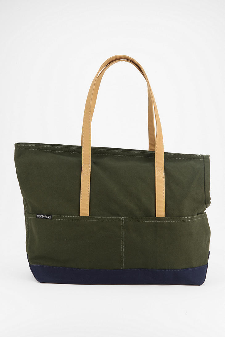 Urban Outfitters Love Thy Beast Canvas Dog Tote In Olive Green Lyst Urban Outfitters Love Thy Beast Canvas Dog Tote In Olive Green Lyst