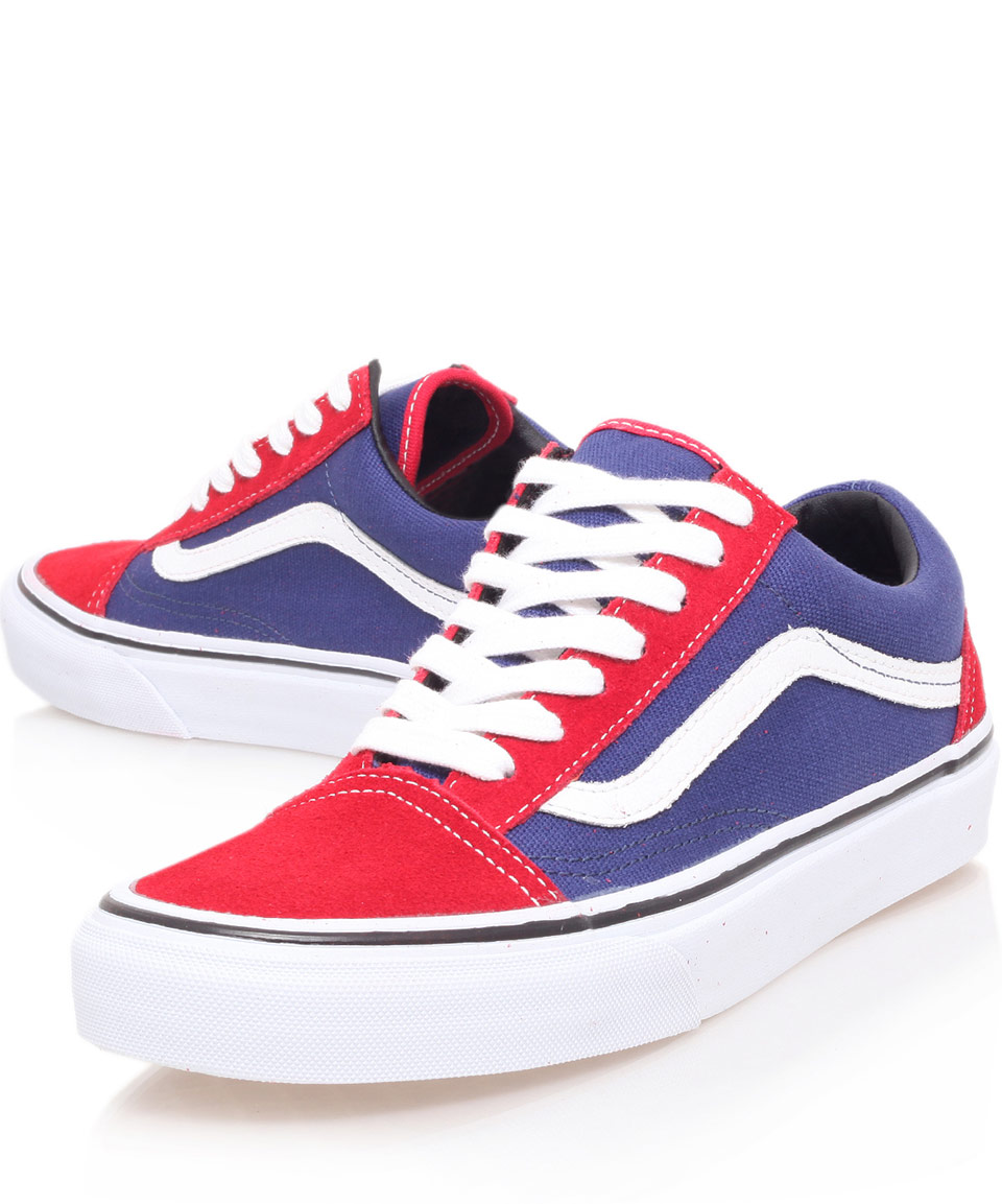 Vans Red and Purple Old Skool Trainers in Red for Men | Lyst