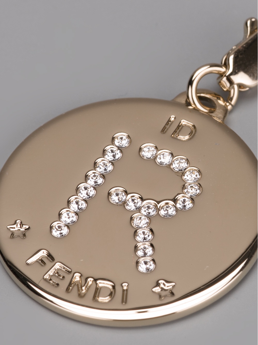 Fendi Metallic R Identity Charm