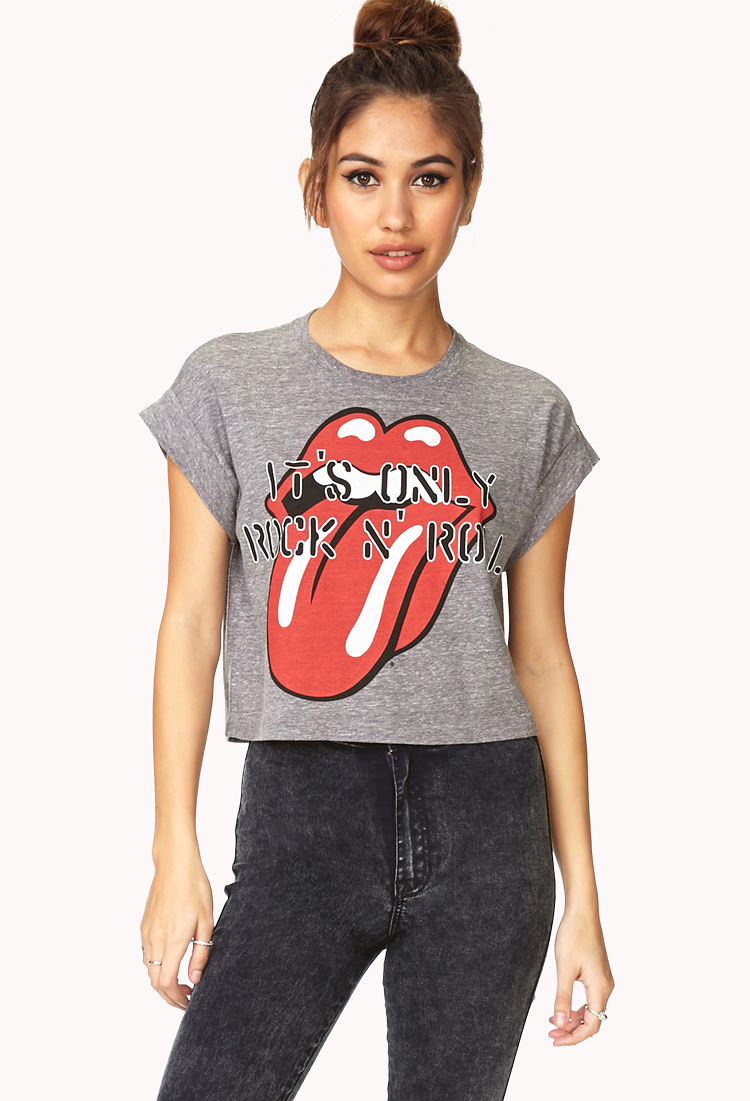forever 21 cropped tee
