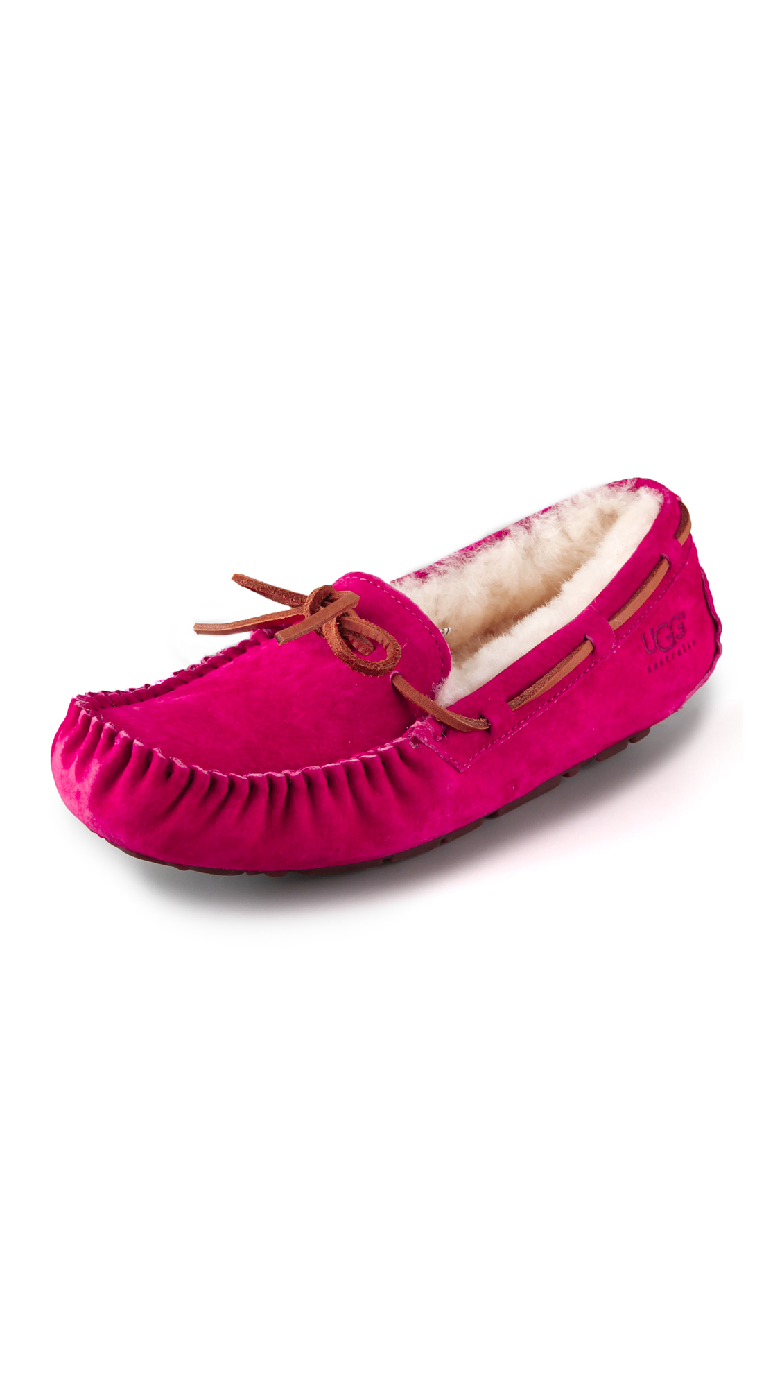 UGG Dakota Driving Moccasins in Red Lyst