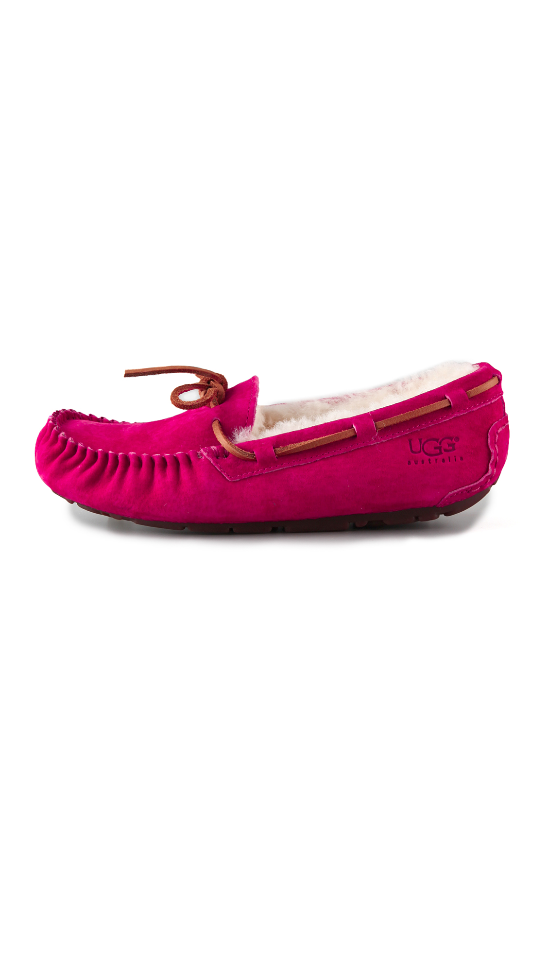 UGG Dakota Driving Moccasins in Red Lyst