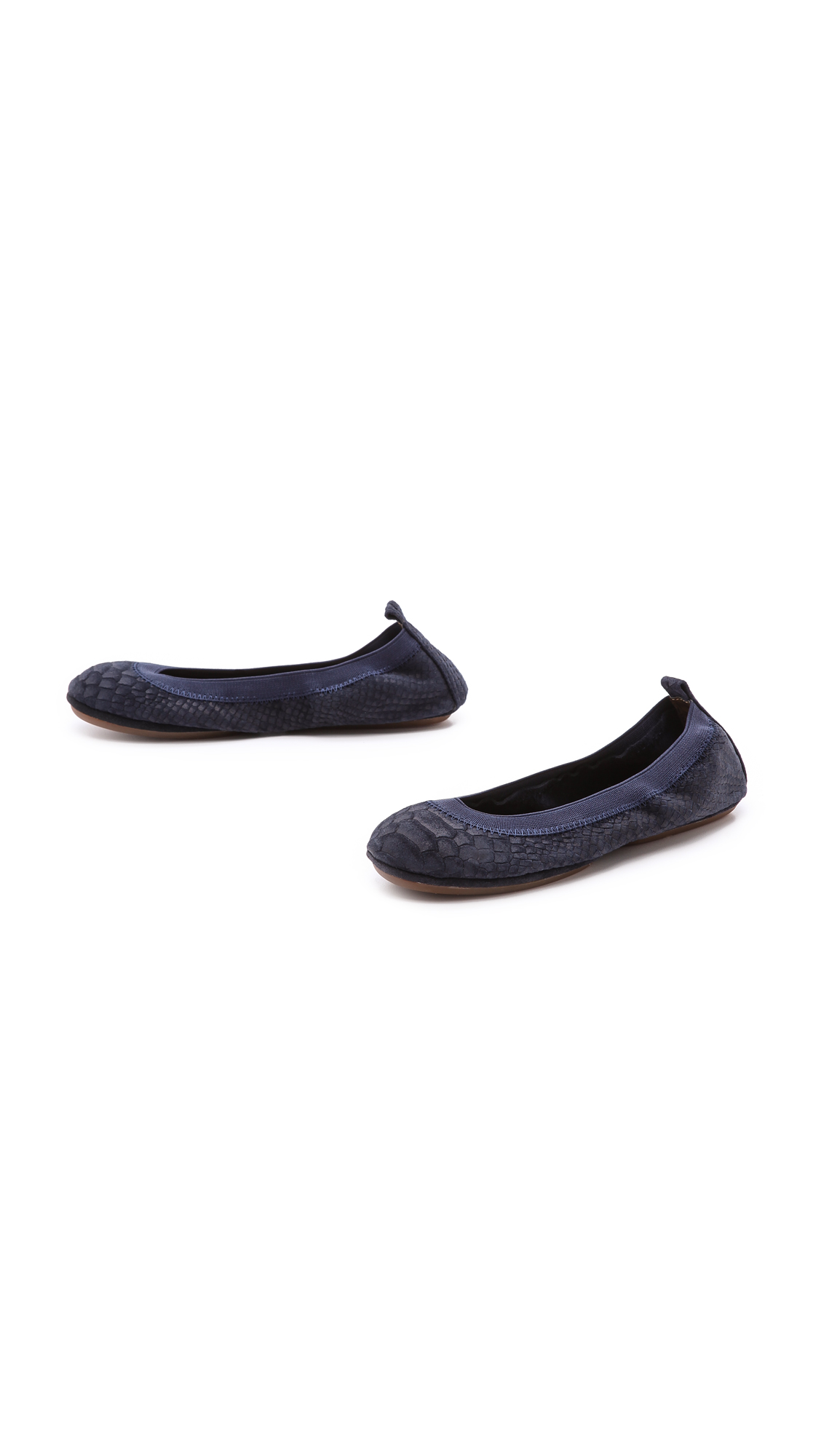 croc embossed flats