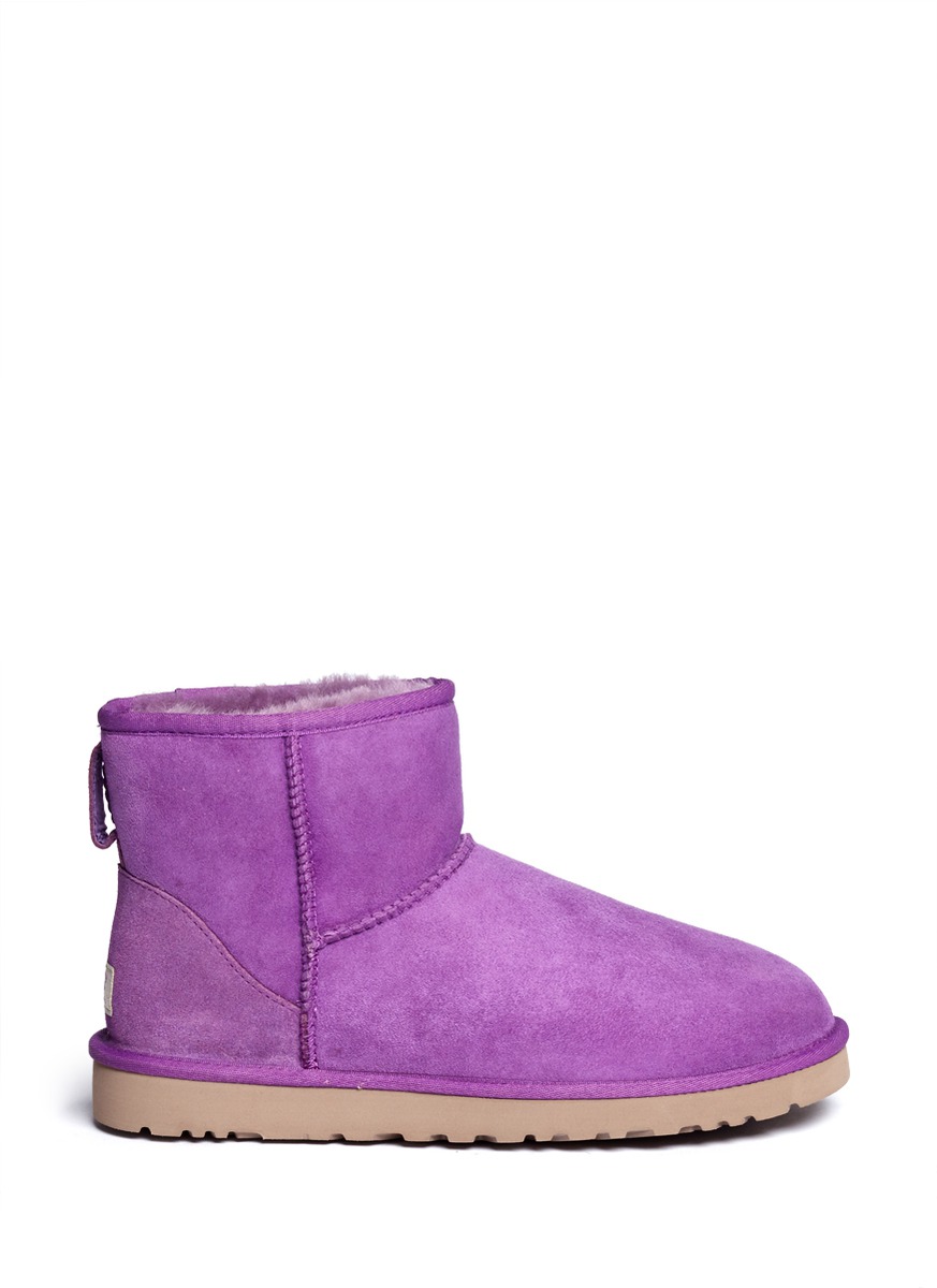 Ugg Classic Mini Boots in Purple | Lyst