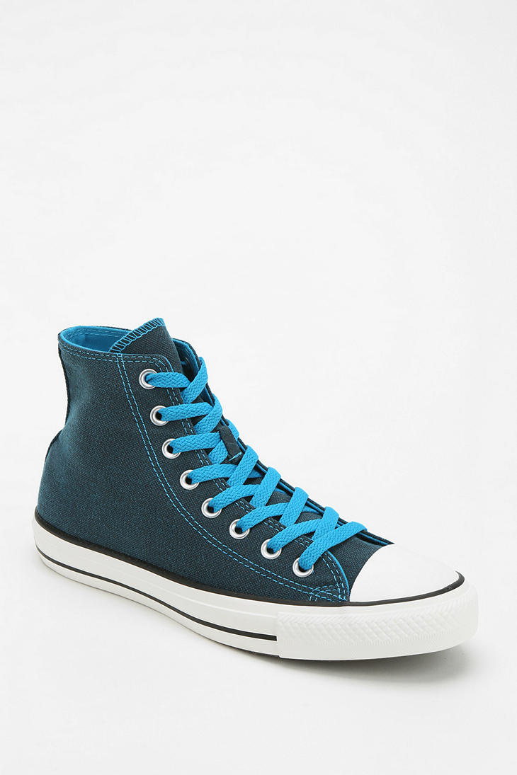 Converse Chuck Taylor All Star Dark Wash Neon Women'S High-Top Sneaker in  Blue - Lyst
