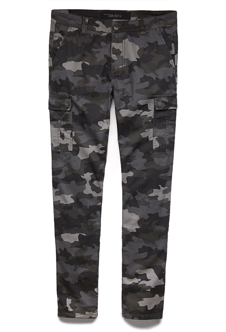 Lyst - Forever 21 Combat Camo Pants in Black for Men