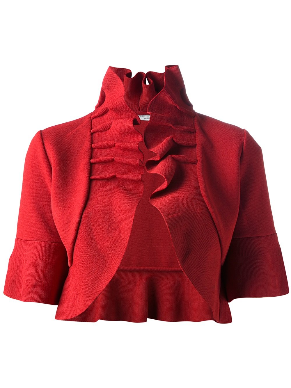 Lyst Charlott Cropped Bolero Jacket in Red