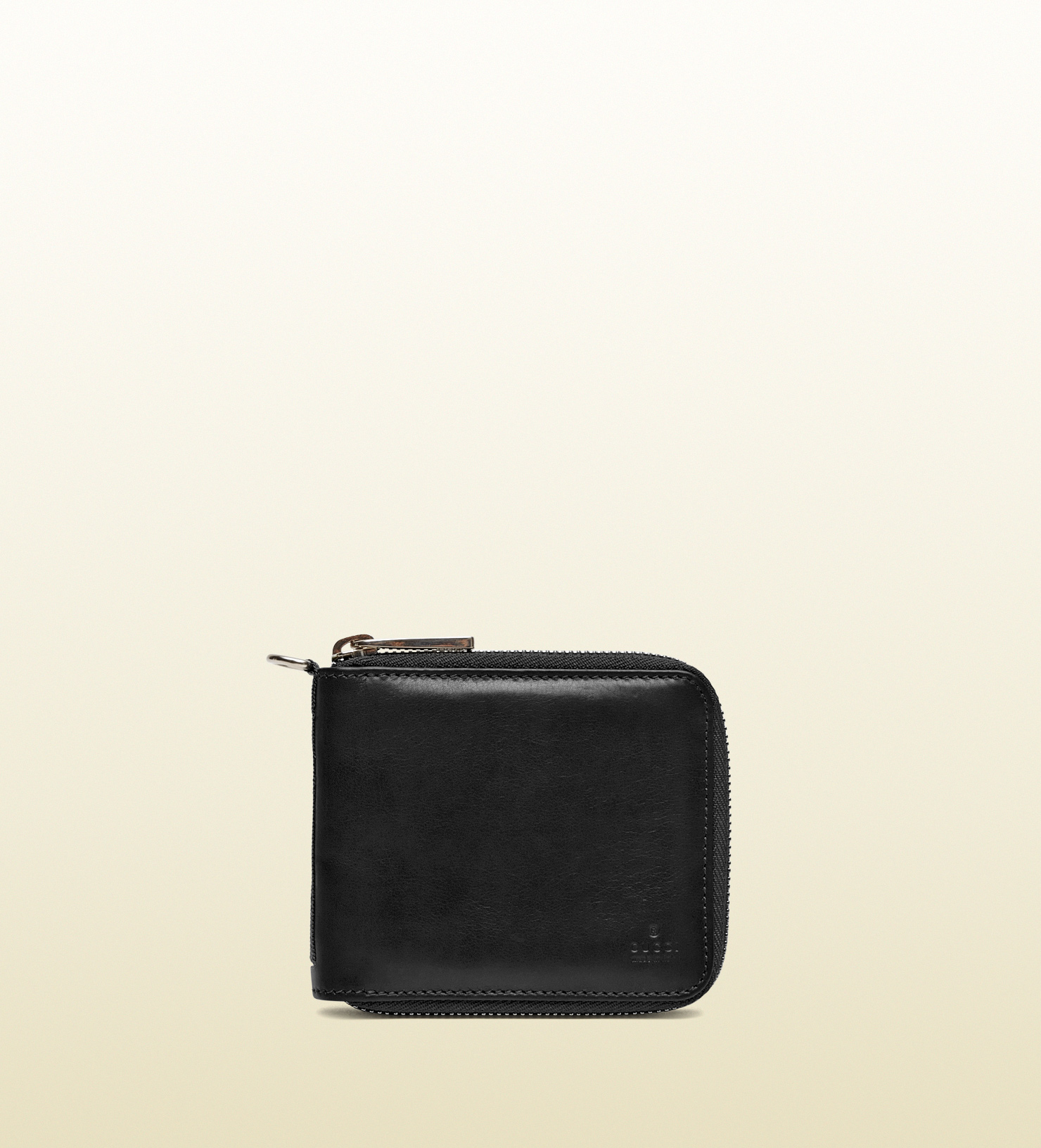 Gucci Leather Zip Around Wallet in Black for Men | Lyst