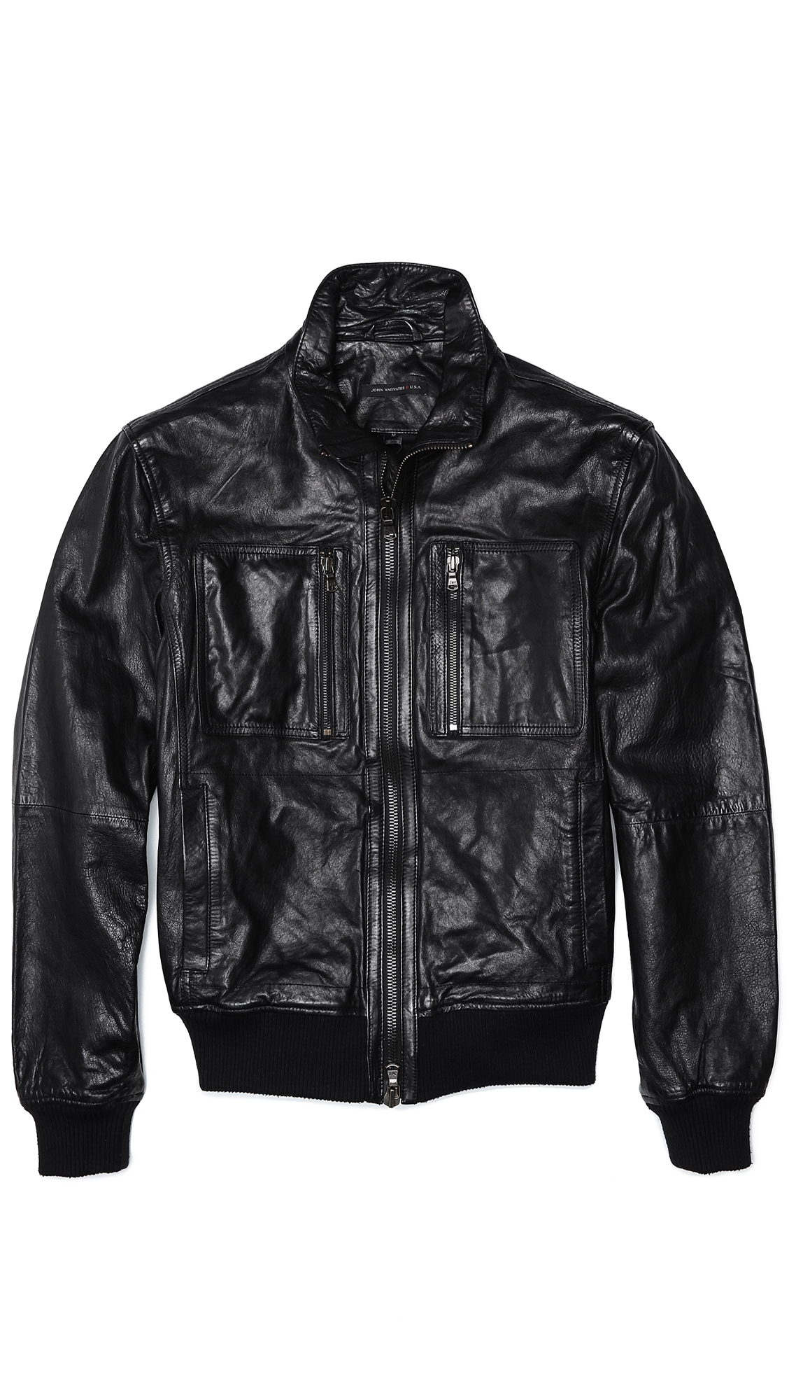 Band Collar Zipper Gingham Outerwear Band Collar Zipper Gingham Outerwear