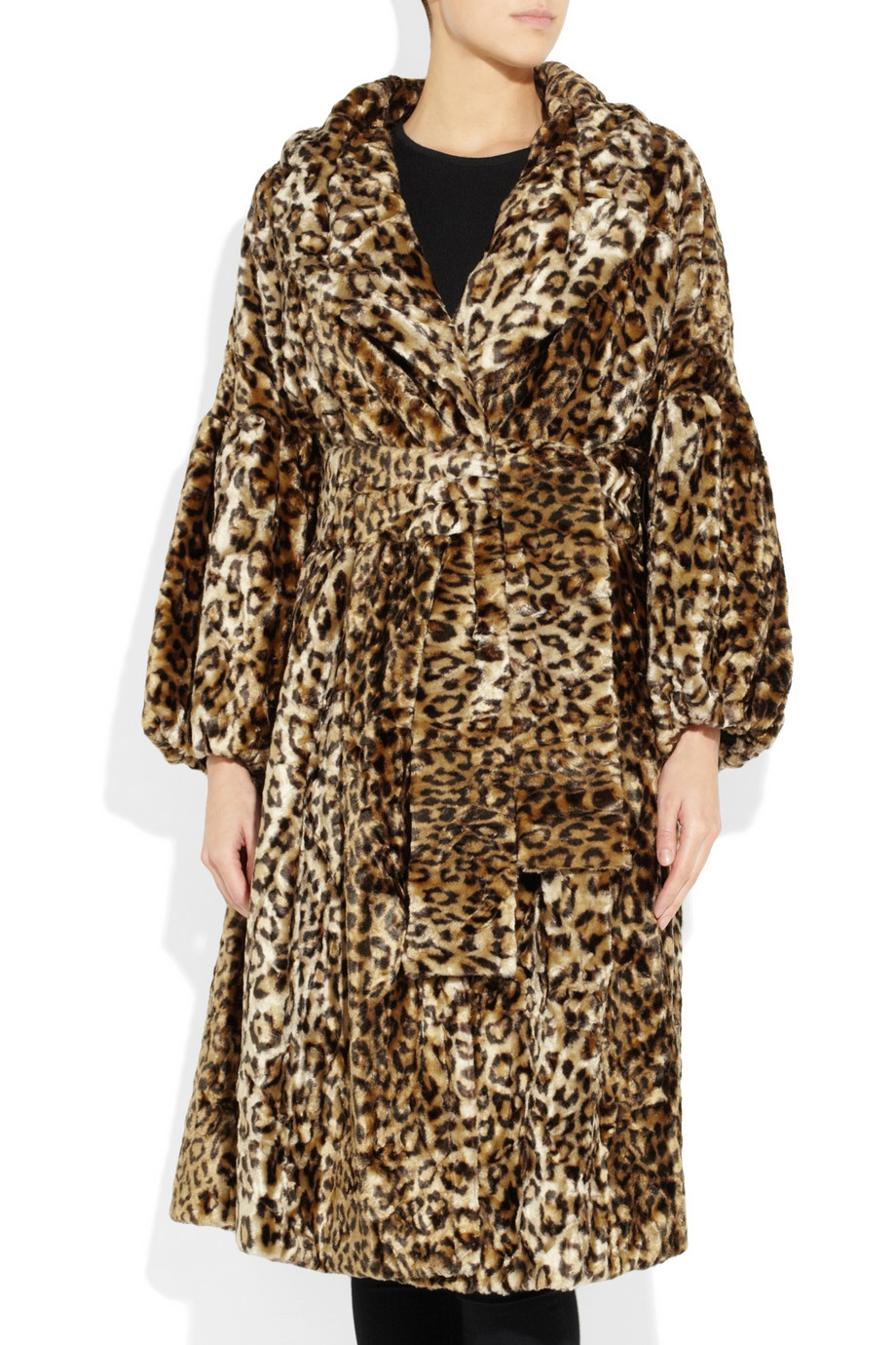 Nina Ricci Leopardprint Faux Fur Coat - Lyst