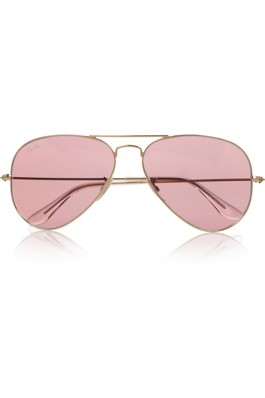 Ray-ban Aviator Mirrored Metal Sunglasses in Pink Lyst