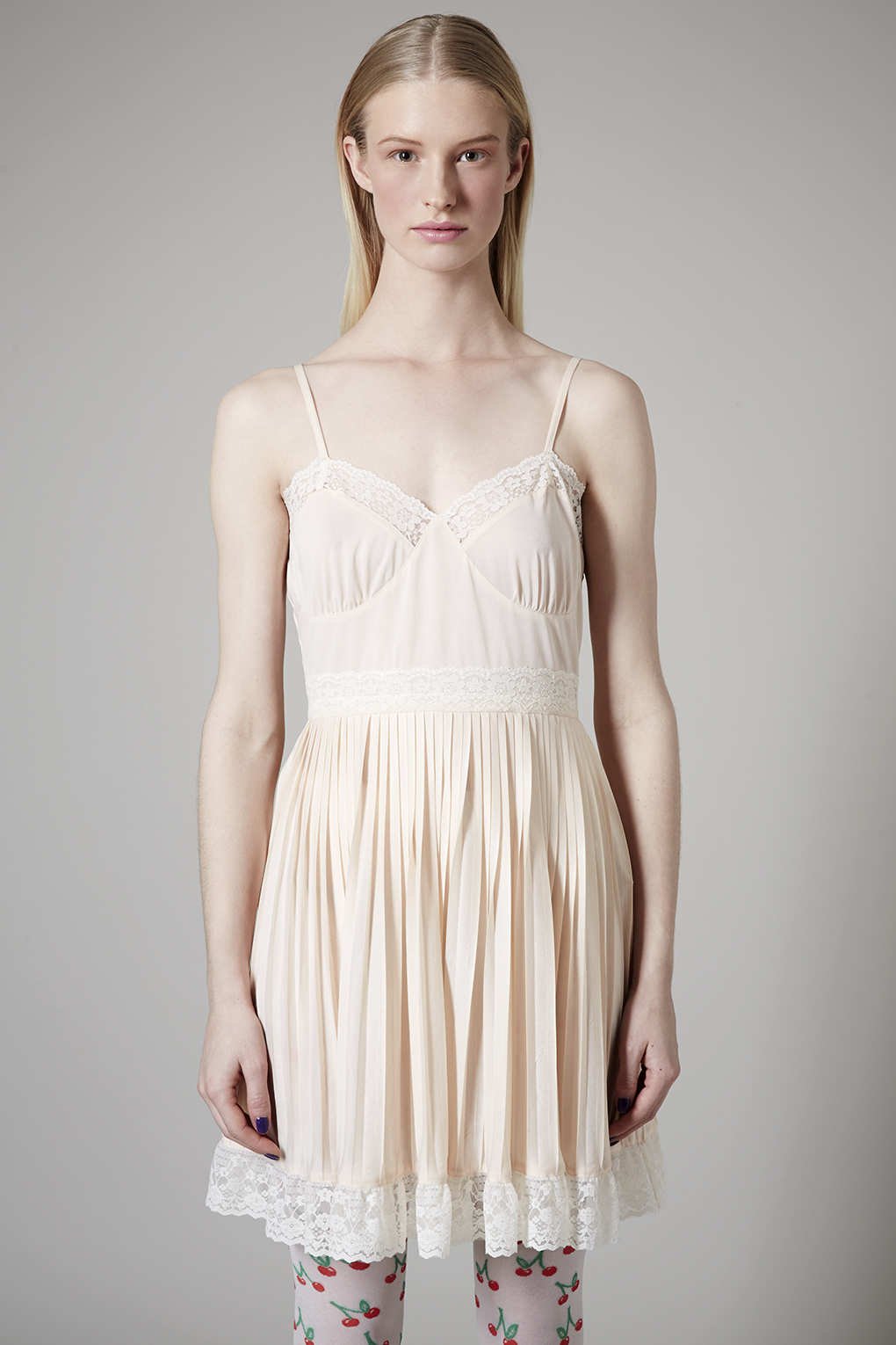 pale pink slip dress