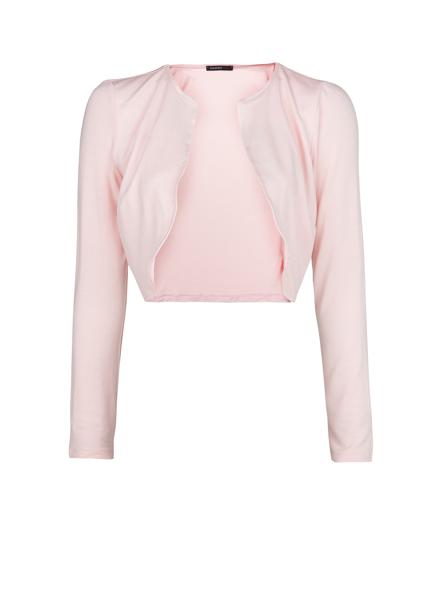 Mango Contrasted Lining Bolero in Pink (Pink Blush) Lyst