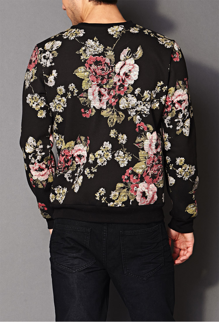 Forever 21 Abstract Floral Sweatshirt You've Been Added To The Waitlist in  Black/Pink (Pink) for Men - Lyst