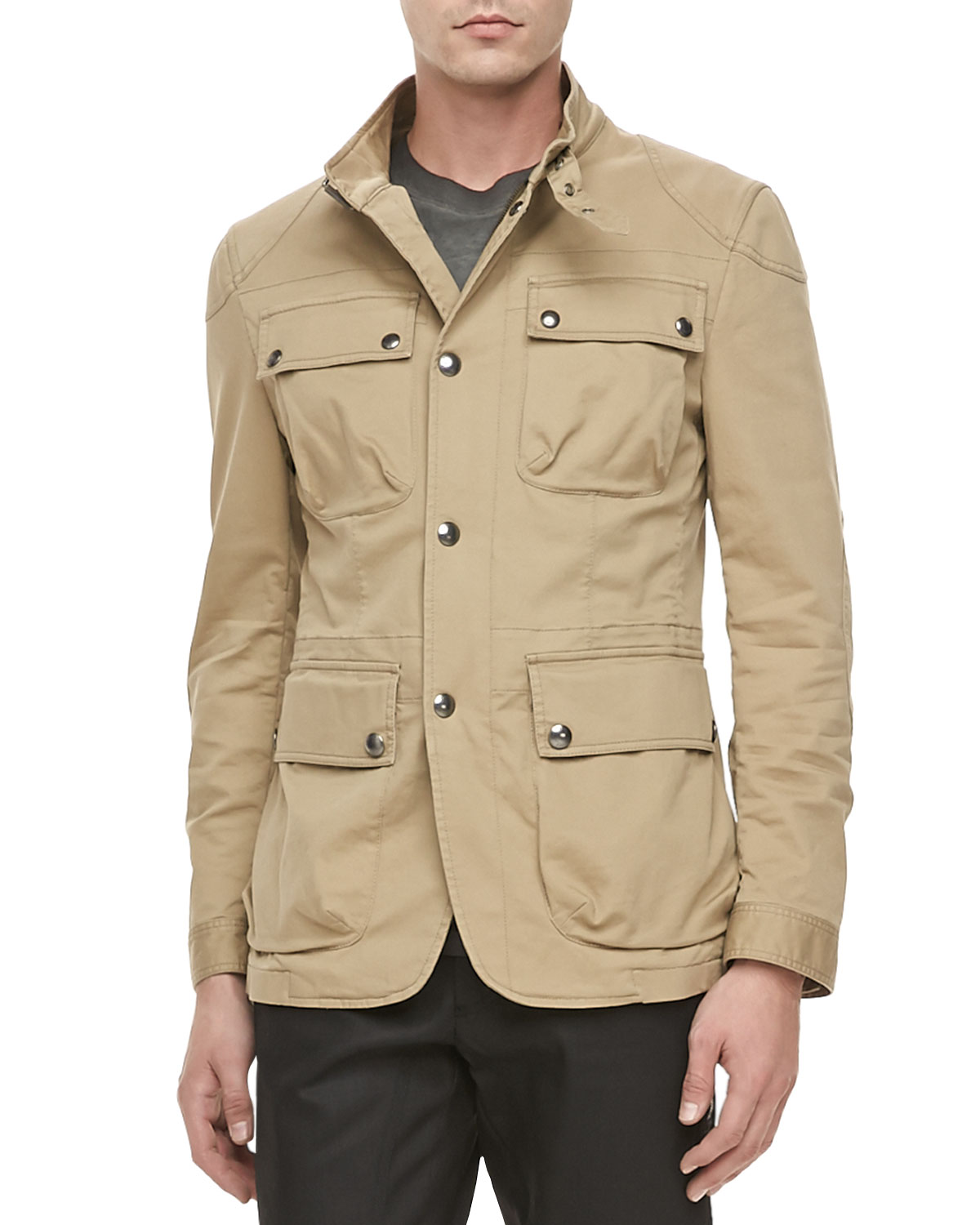 Belstaff Atworth Safari Jacket in Tan (Natural) for Men - Lyst