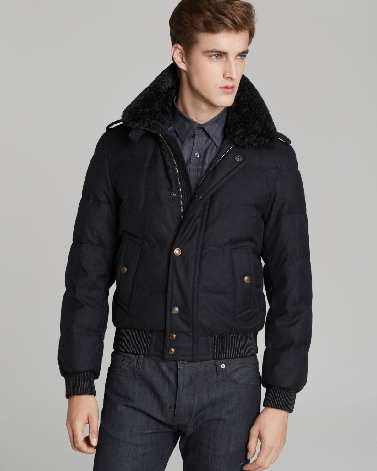 Burberry London Devonhurst Jacket in Gray for Men | Lyst
