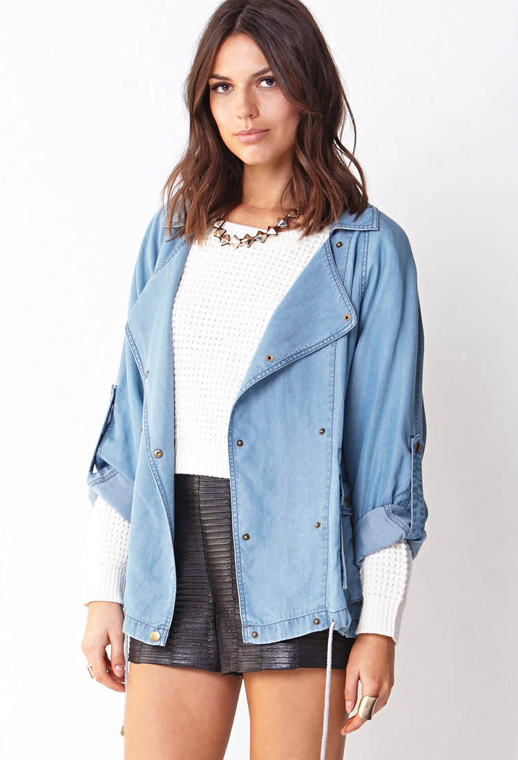 Lyst - Forever 21 Contemporary Life In Progress™ Everyday Chambray ...