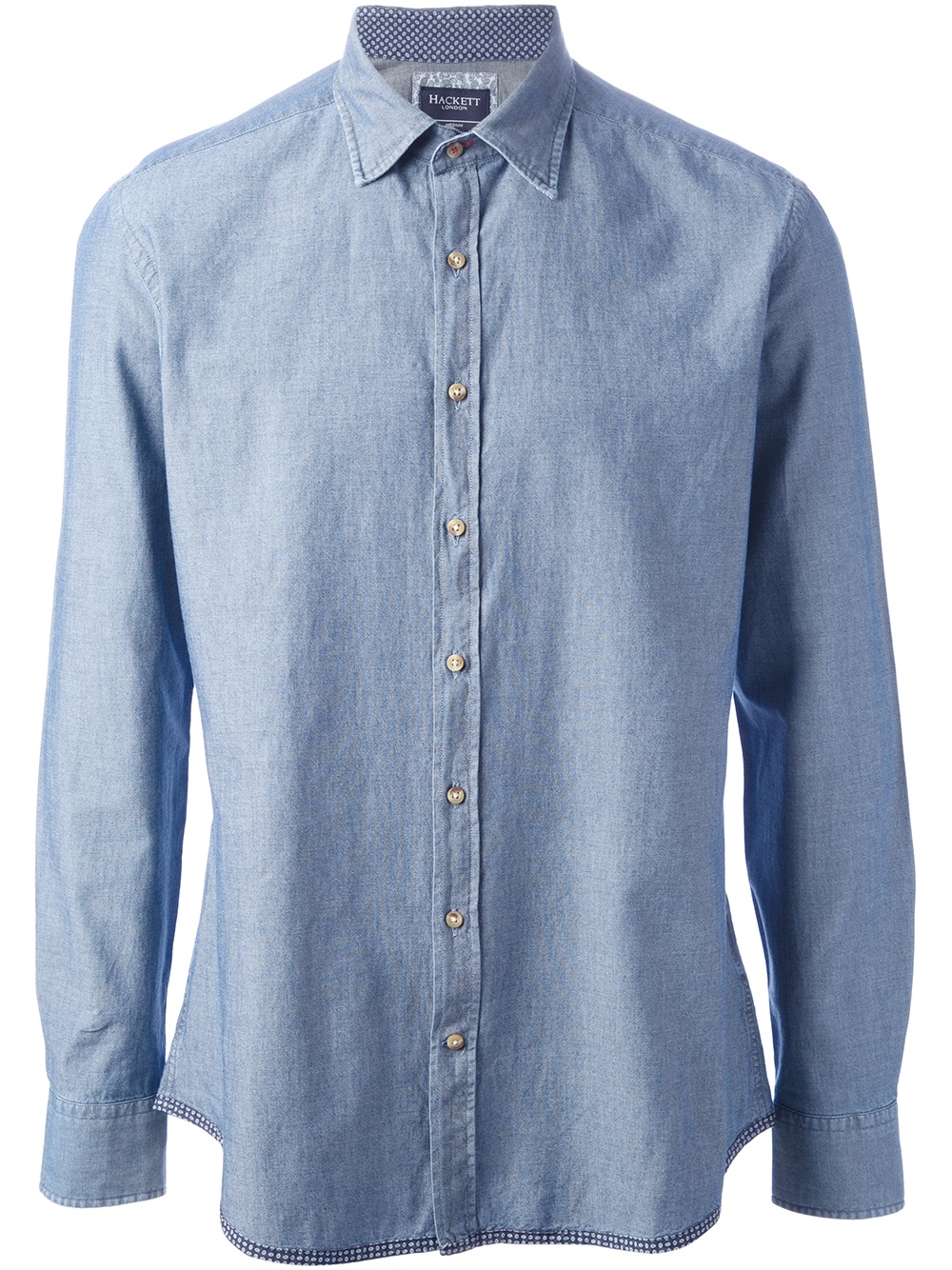 hackett denim shirt