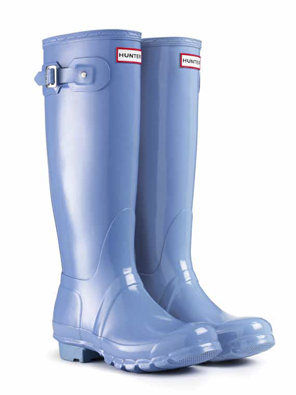 hunter boots baby blue