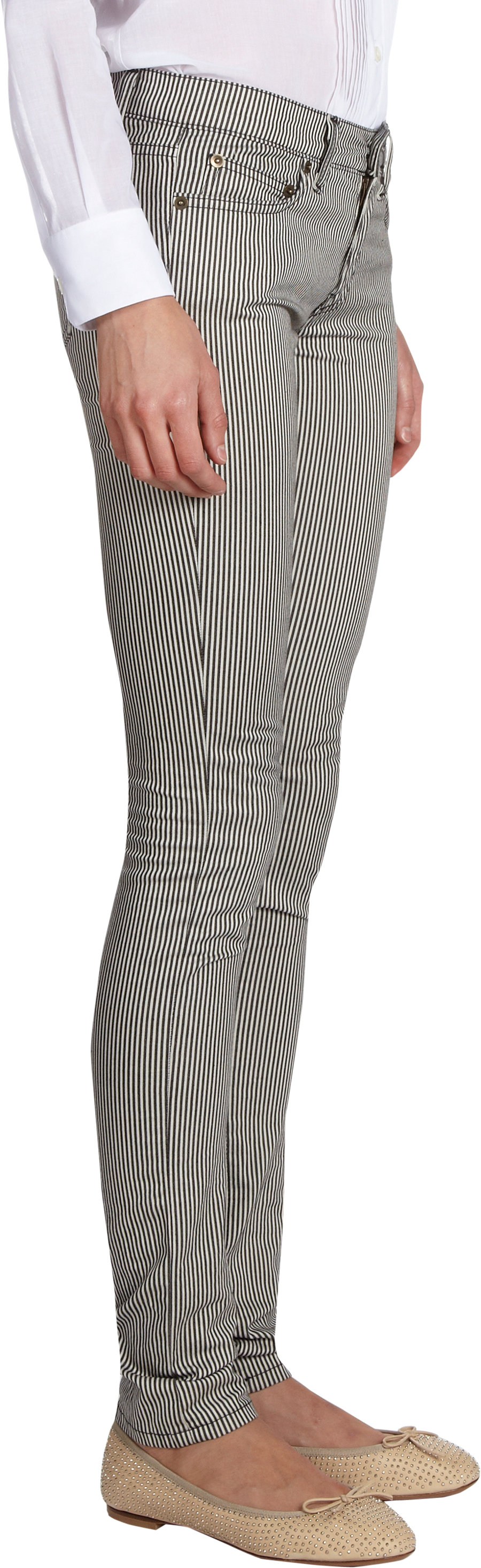 railroad stripe jeans