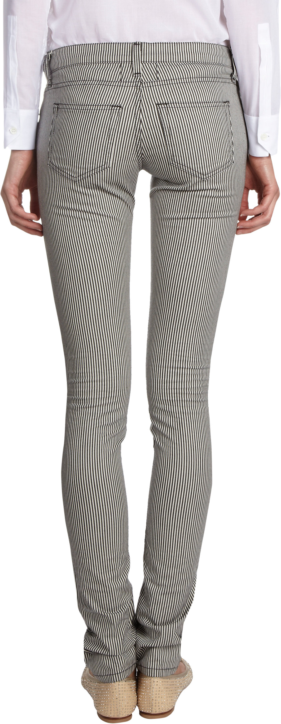 railroad stripe jeans