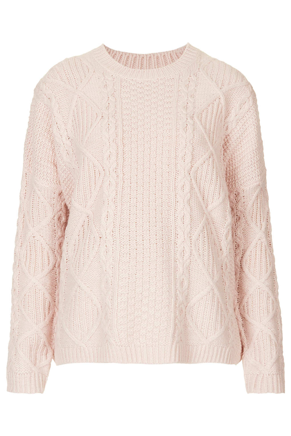 pale pink knitted jumper
