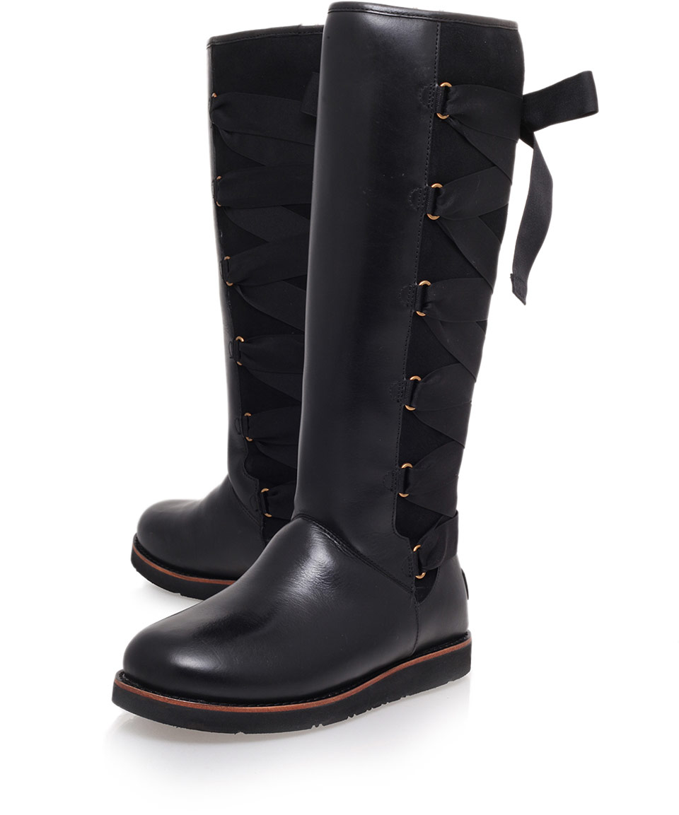 knee high leather ugg boots