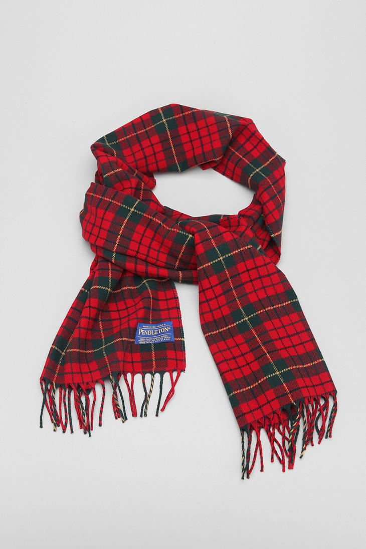 Lyst Urban outfitters Pendleton Whisperwool Muffler Scarf in Red for Men
