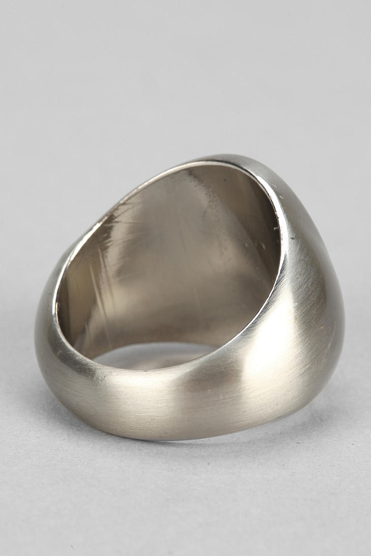 Urban Outfitters Stussy Double S Ring in Metallic | Lyst