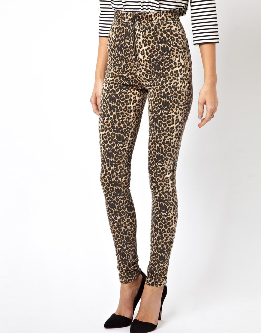 leopard jeggings
