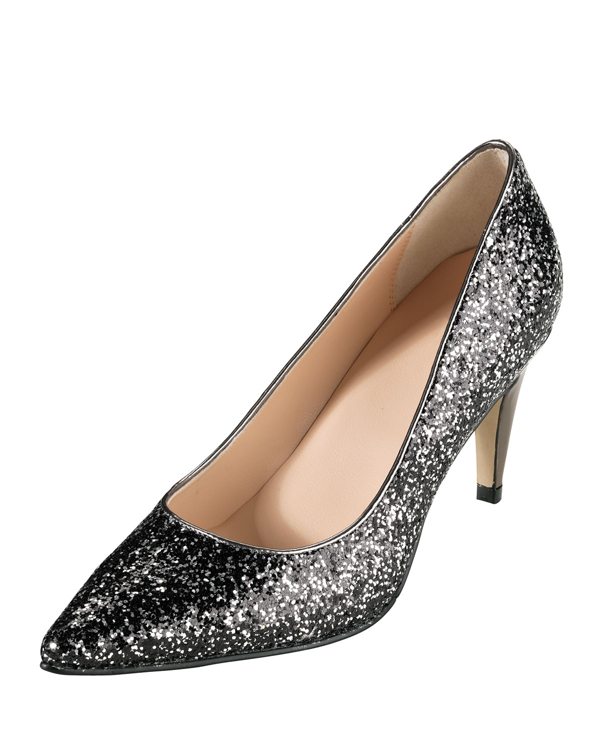 cole haan silver pumps