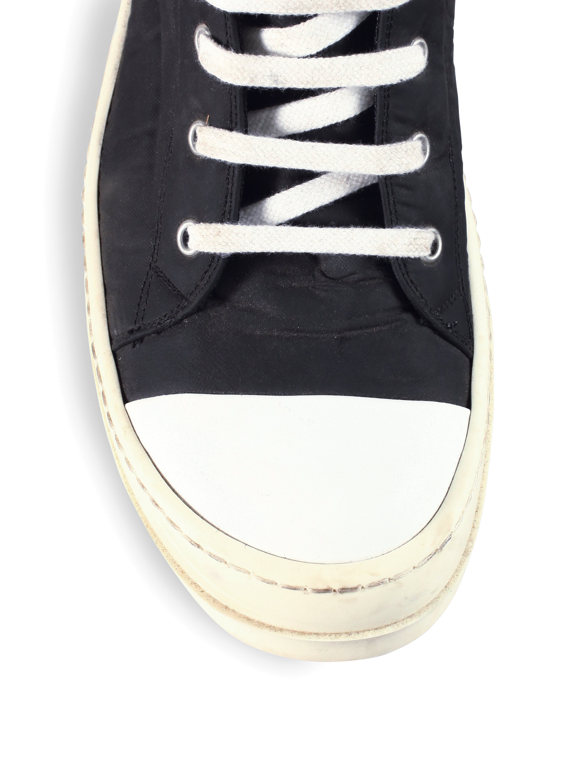 rick owens drkshdw ramones canvas
