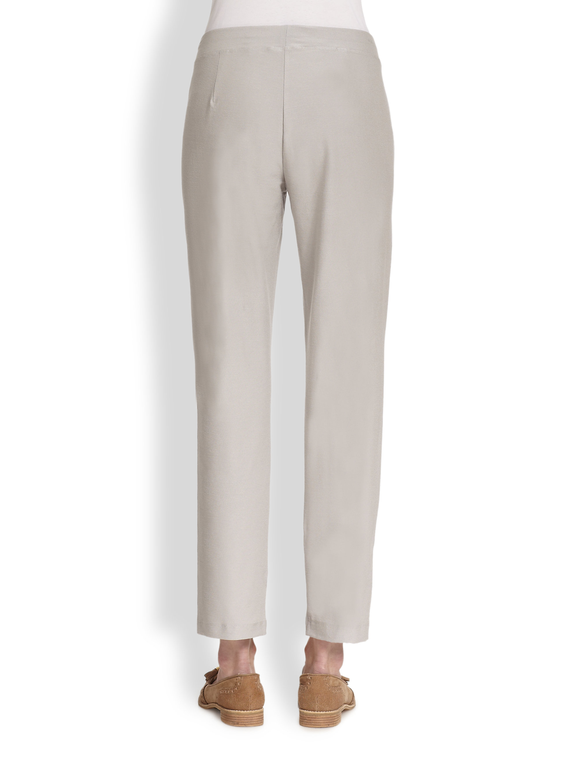 eileen fisher stretch crepe pants