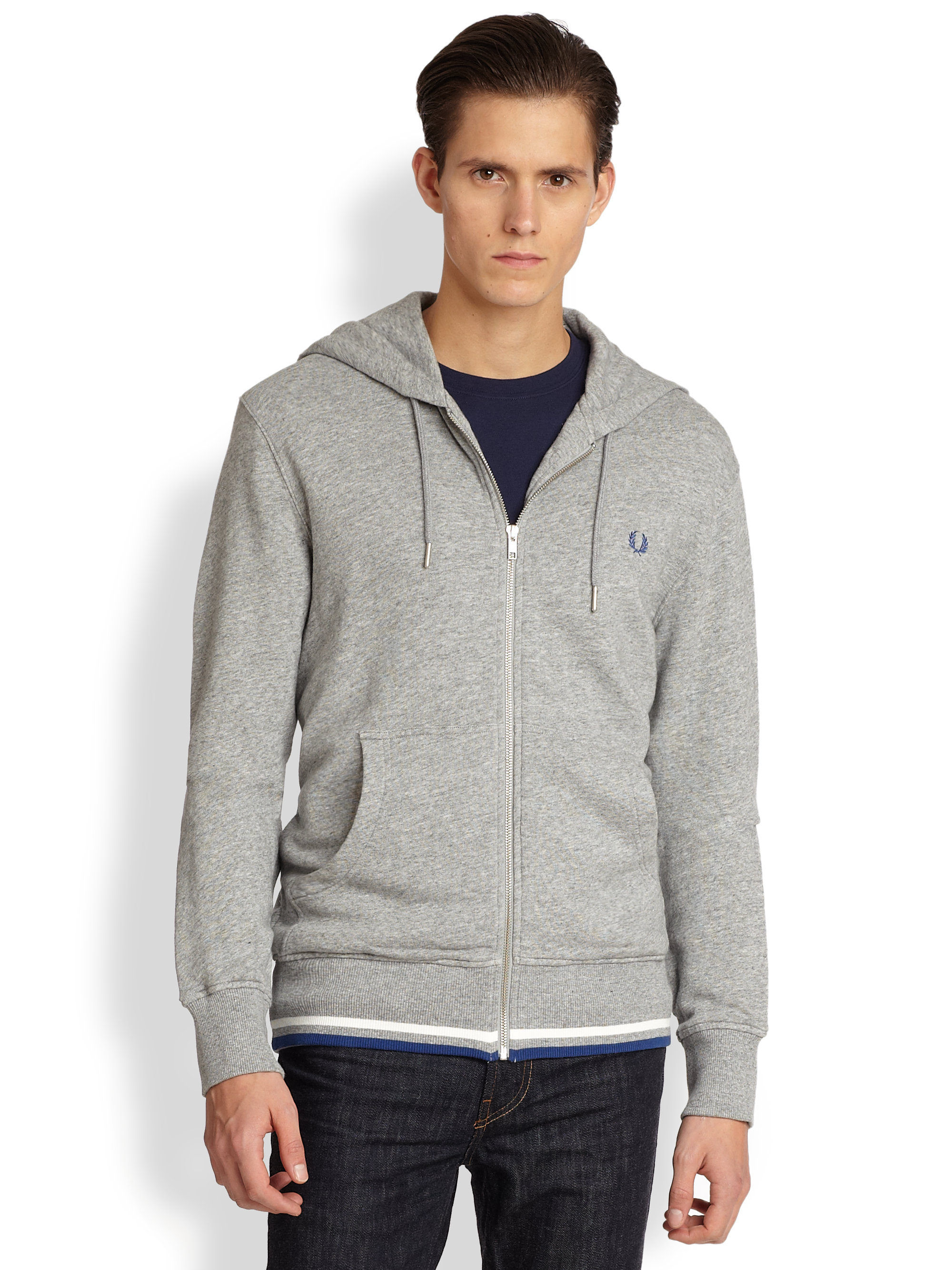 fred perry zip hoodie