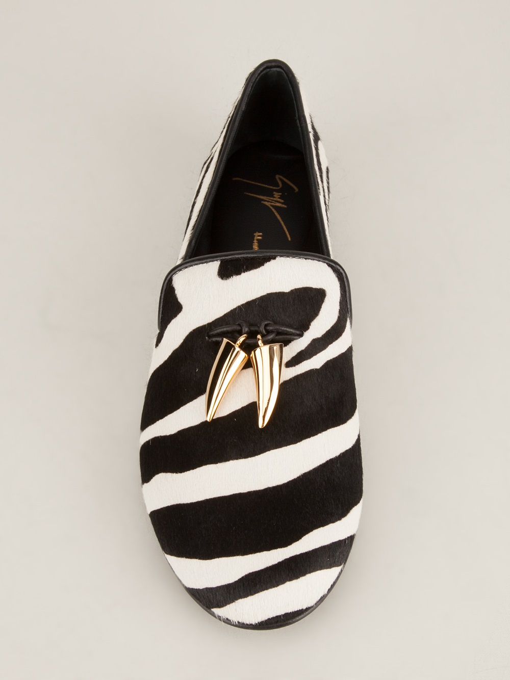 zebra print slippers