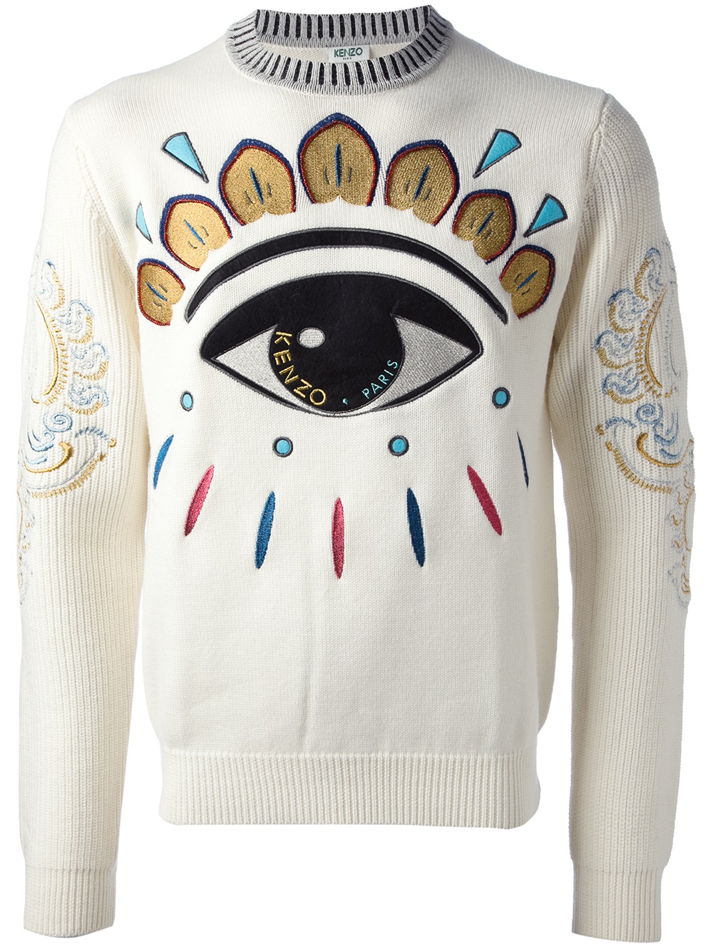 KENZO Eye Sweater in White for Men - Lyst