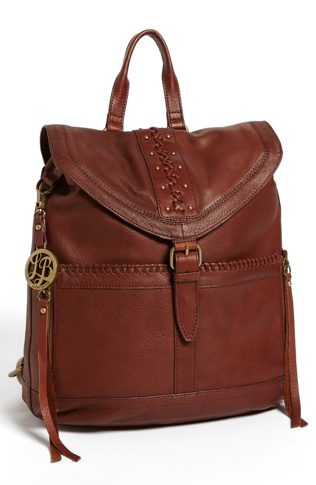 Lucky Brand Carlyle Leather Backpack in Brown (Cognac/ Brandy) Lyst