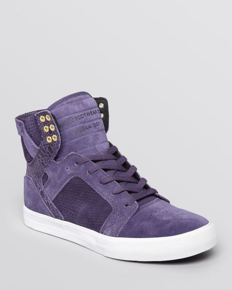 Supra Skytop Sneakers in Purple for Men | Lyst